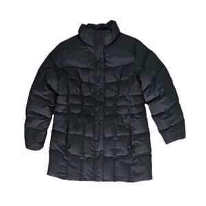 LL Bean Women’s Black Mountain Classic Down Parka Puffer Coat Size L Outdoors